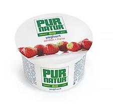 Yaourt fraise bio Pur Natur 12x100g
