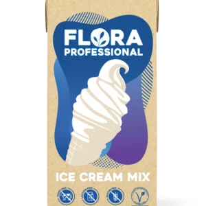 Flora ice cream mix végétal 1l